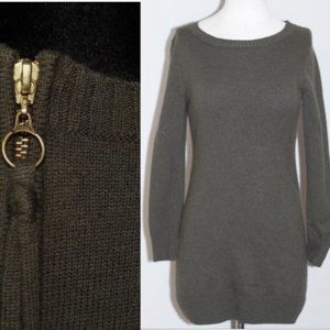 Cynthia Rowley Wool Army Green Sheath Dress (S)